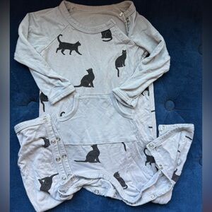 Kyte BABY Baby Onesie Cat Bamboo